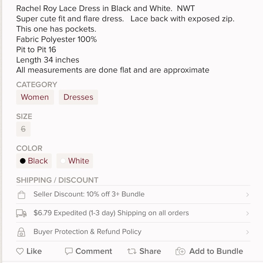 NWT Rachel Roy dress - Picture 4 of 4